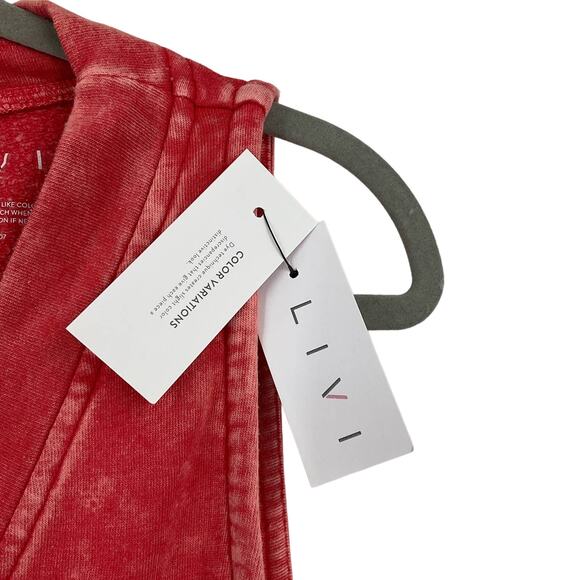 Livi Lane Bryant Orange Tie Die Sleeveless Jogger Jumpsuit Size 14/16 - Picture 3 of 9